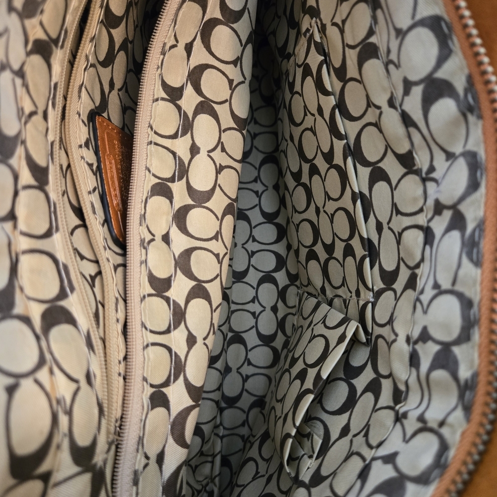 Coach Caramel Leather Tote - Picture 7 of 9